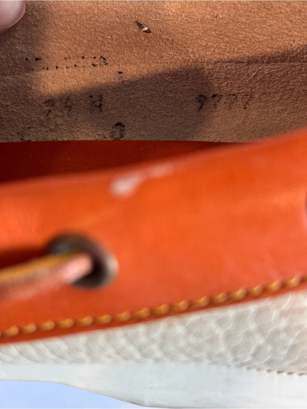 DOONEY & BOURKE Vintage Men's Two-Tone Tan Leather Boat Shoes